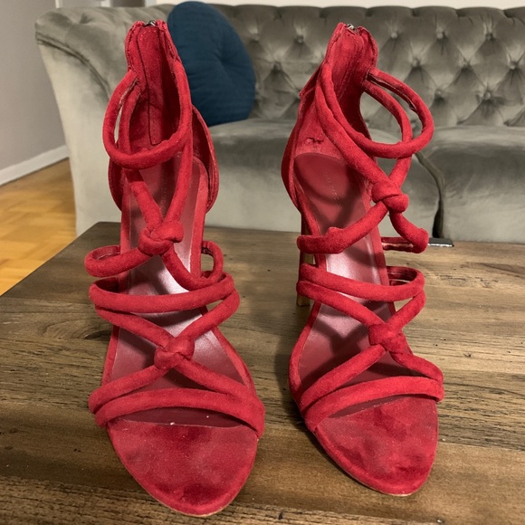 ZARA burgundy sandals - Picture 1 of 6
